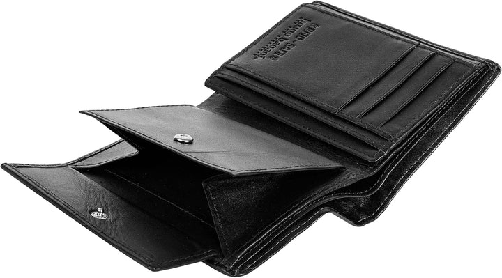 bruno banani Geldbörse Echt Leder Herren - 021648 Schwarz, Schwarz