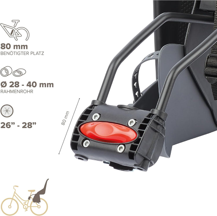 Polisport Kinder Bilby Sitz – Grau Schwarz, Schwarz