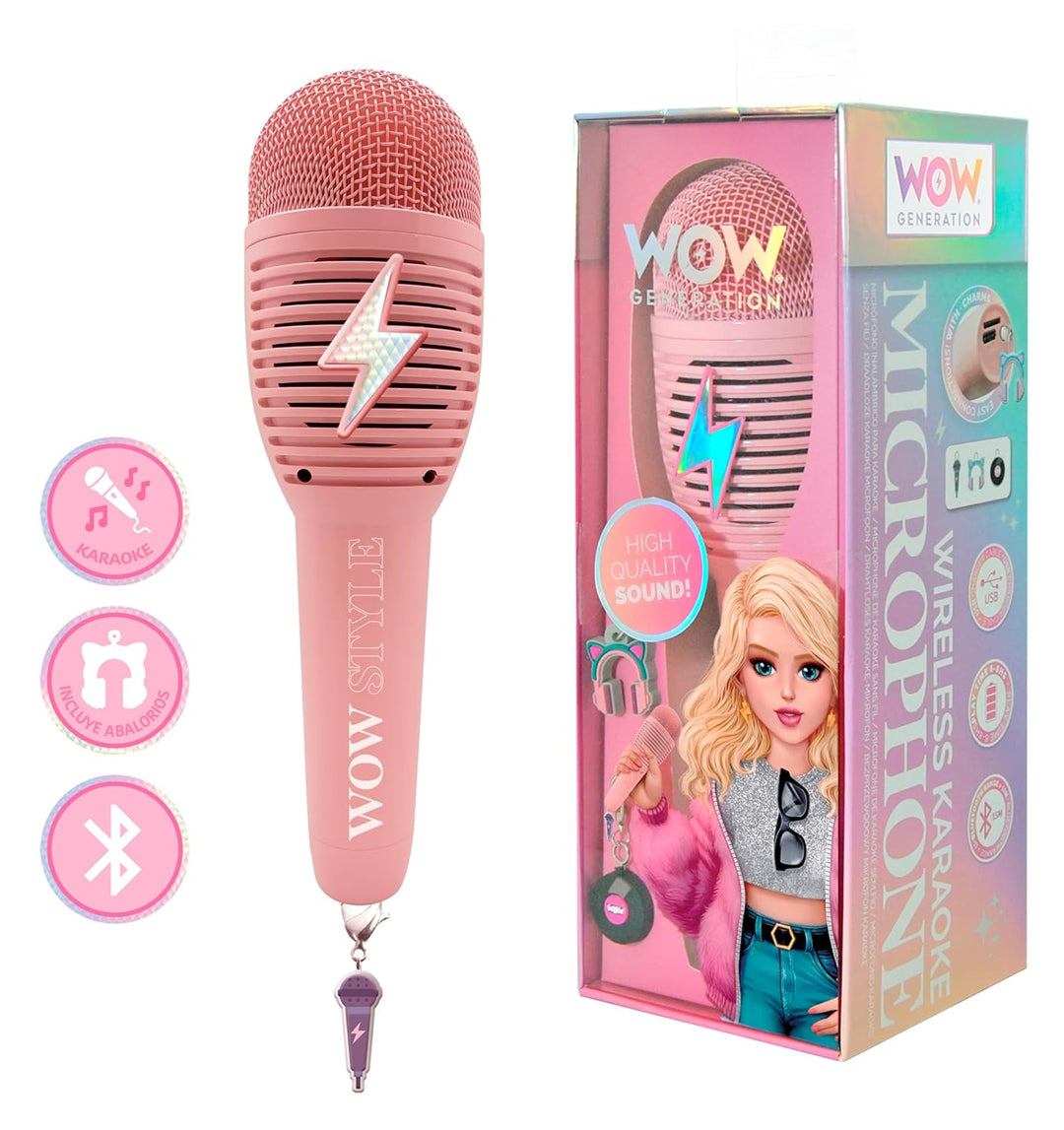 Karaoke Mikrofon mit Recorder (Bluetooth), WOW Generation