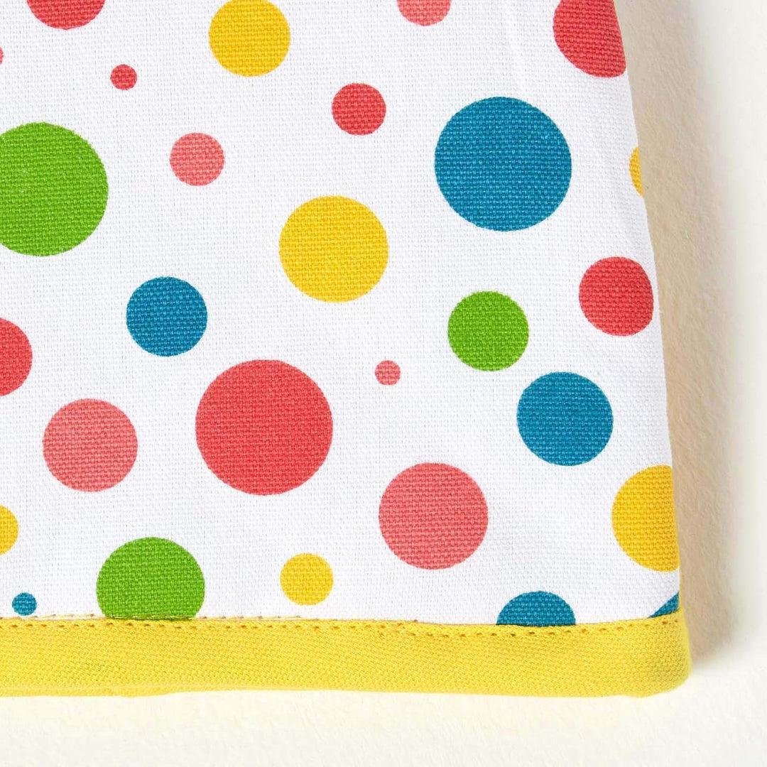 HOMESCAPES Tea Cosy, Kannenwärmer bunt gepunktet, Teewärmer aus Baumwolle, isolierende Haube für Tee