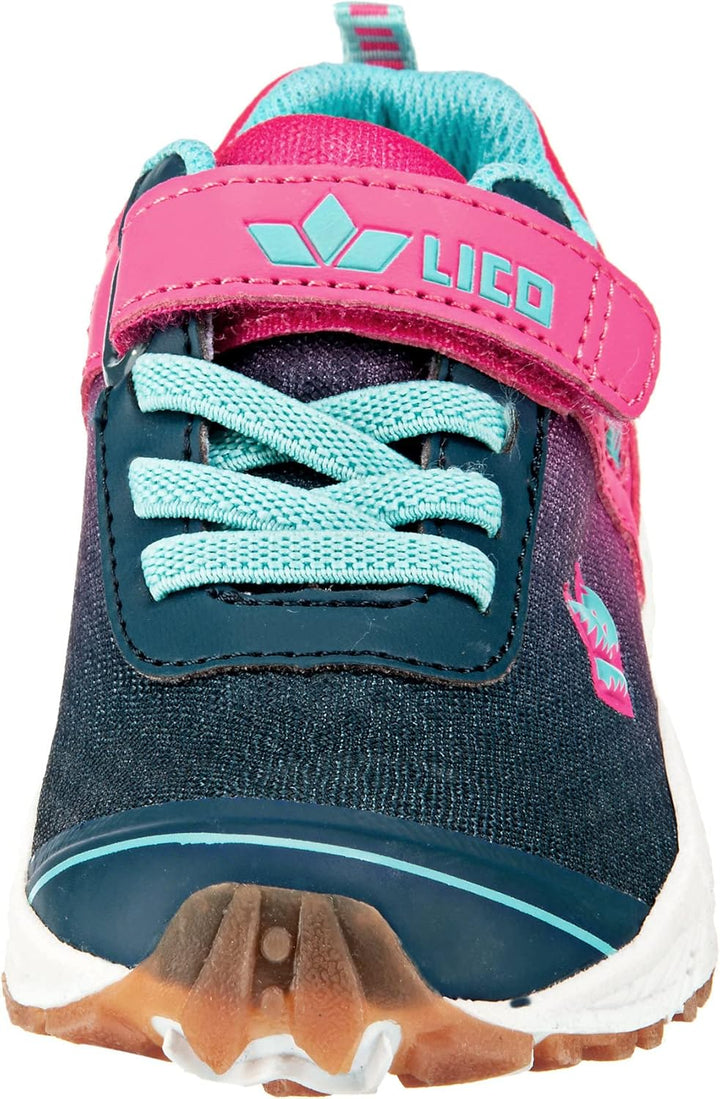 Lico Unisex Kinder Barney Vs Sneaker, Marine Pink Türkis