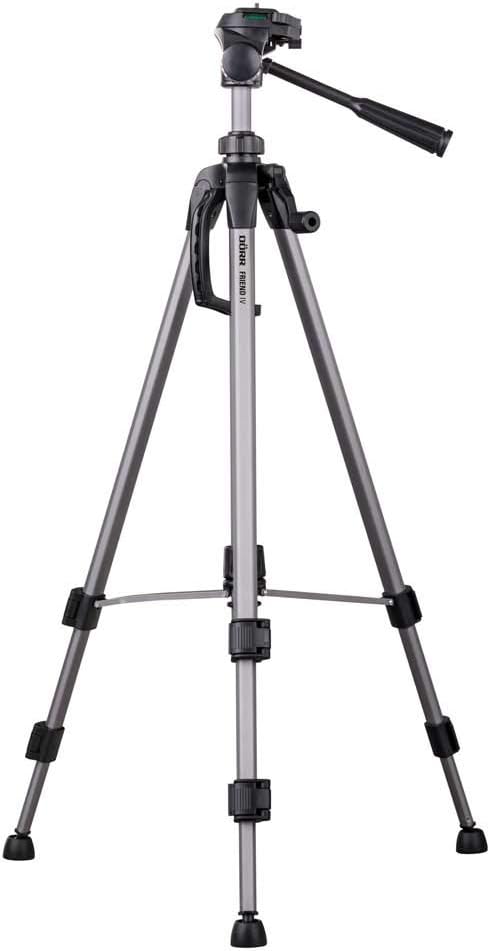 Dorr 380064 Friend IV Stativ mit 3-Wege-Schwenkkopf, Aluminium, Schwarz
