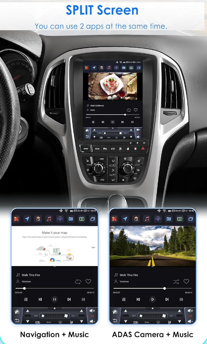 9.7 Zoll HD Auto Radio Autospieler 2+32GB GPS Navigation Carplay/Android Touchscreen Player Autoradi