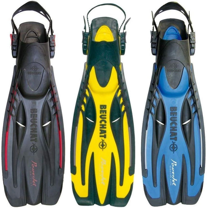 Beuchat POWERJET Con cintas a resorte - Regular Flex - Negra - T/C: M/L