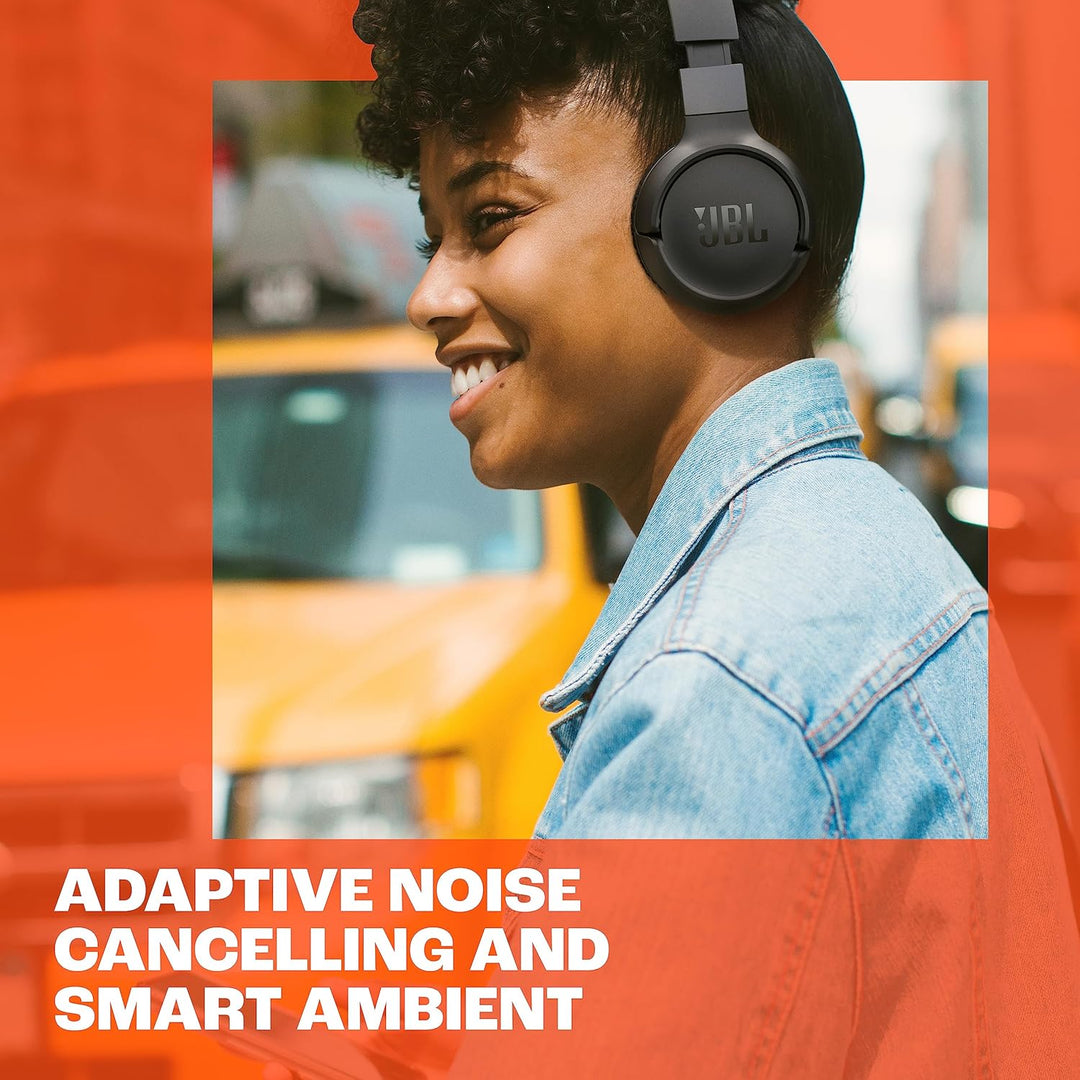 JBL Tune 670NC – Kabellose On-Ear-Kopfhörer mit adaptivem Noise-Cancelling und faltbarem Design – Bi