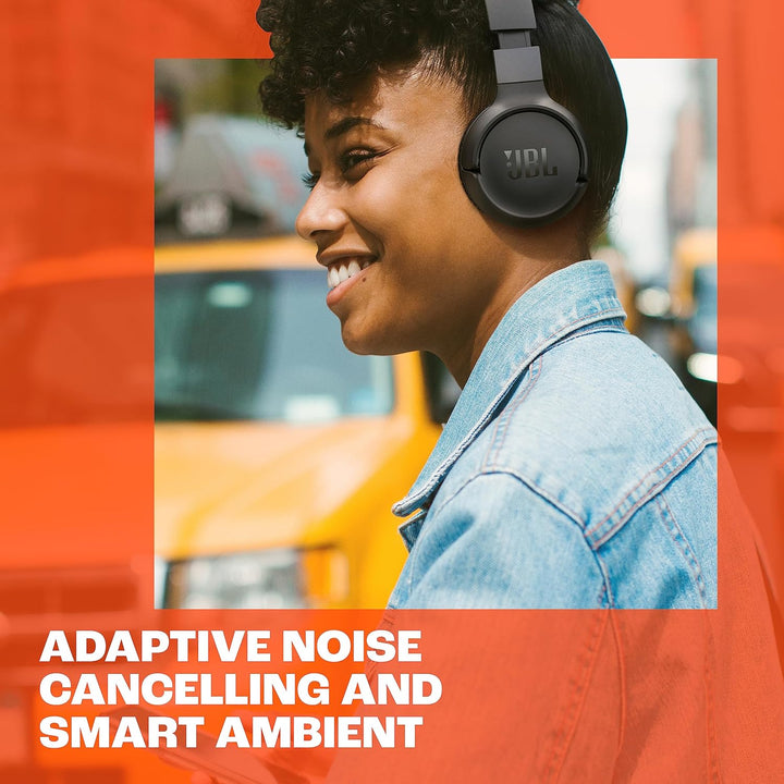 JBL Tune 670NC – Kabellose On-Ear-Kopfhörer mit adaptivem Noise-Cancelling und faltbarem Design – Bi