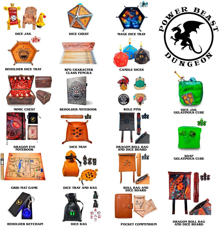 Power Beast Dungeon, DM Screen, Spielleiterschirm Dungeons and Dragons, D&amp;D Master Screen, Dungeon M