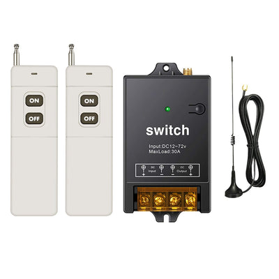 dstfuy 12v Funkschalter,4900FT Langstrecken,DC 12V/24V/48V/72V/40A Relais Drahtloser Schalter,fernbe