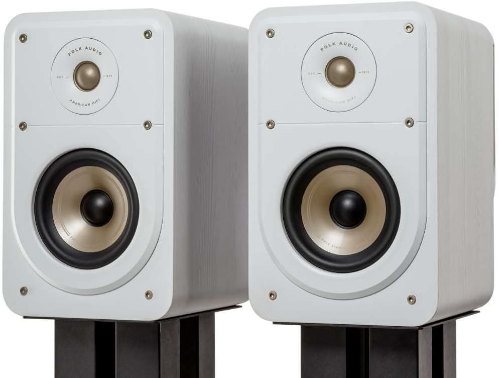Polk Audio Signature Elite ES15 hochauflösende Regallautsprecher fürs Heimkino, Stereo Lautsprecher,