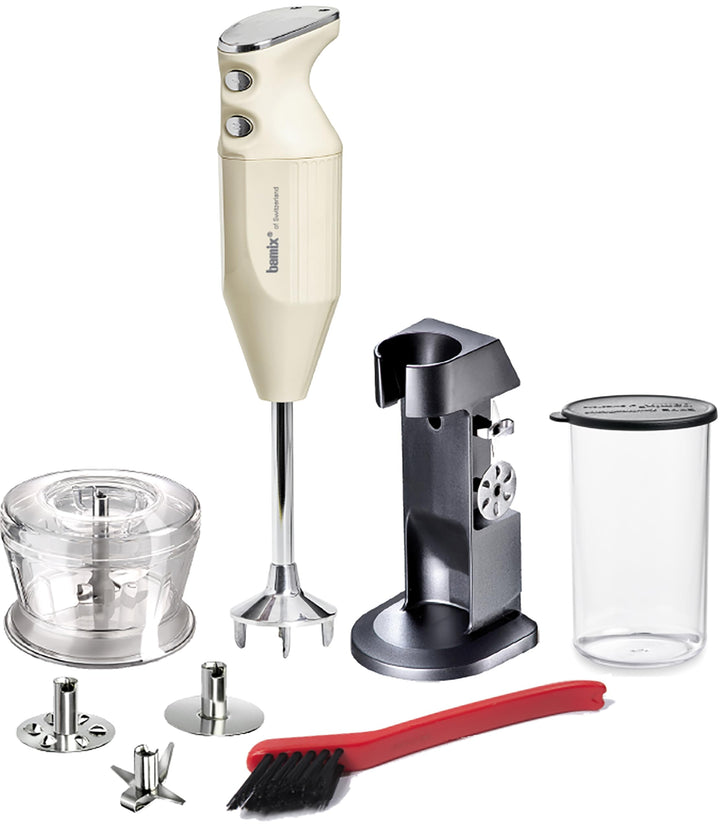 bamix Stabmixer Set M200 Chef's favorite inkl. Ständer, 1 Becher, 3 Aufsteckteile, Hacker, Reinigung