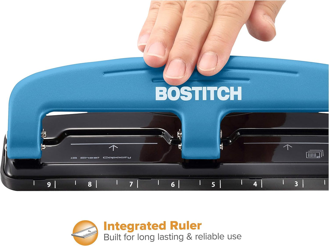 PaperPro Compact 3-Loch-Heftgerät Small (1-24) blau, blau