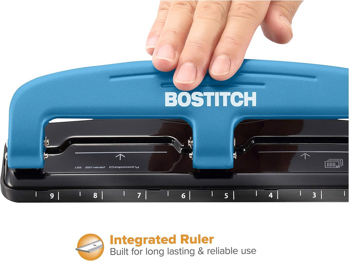 PaperPro Compact 3-Loch-Heftgerät Small (1-24) blau, blau