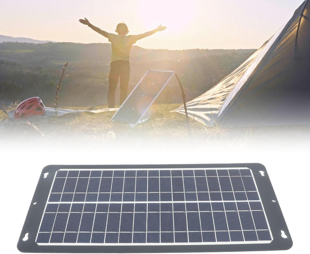 30 W Monokristallines Solarpanel Set mit OBD-Stecker Mehrfachanschlüssen für Camping Wohnmobil Outdo
