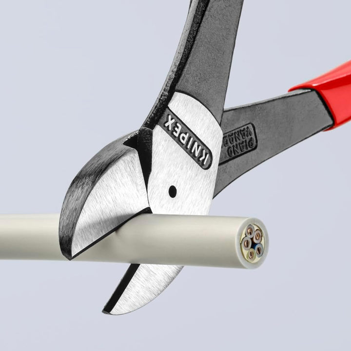Knipex Kraft-Seitenschneider schwarz atramentiert, mit Kunststoff überzogen 250 mm (SB-Karte/Blister