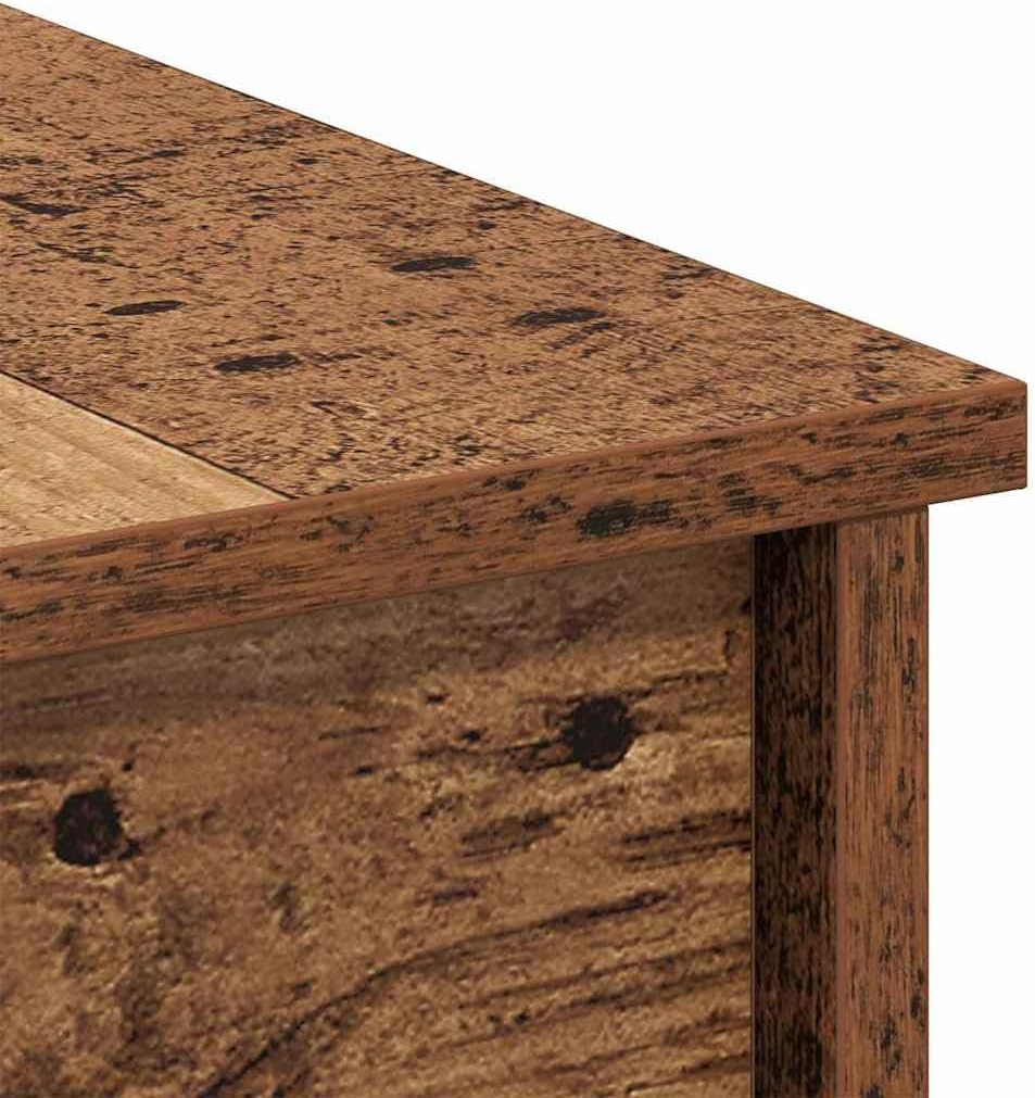 vidaXL Couchtisch Altholz 80 x 50,5 x 42,5 cm Holzwerkstoff, Eleganter Wohnzimmertisch, rechteckiges