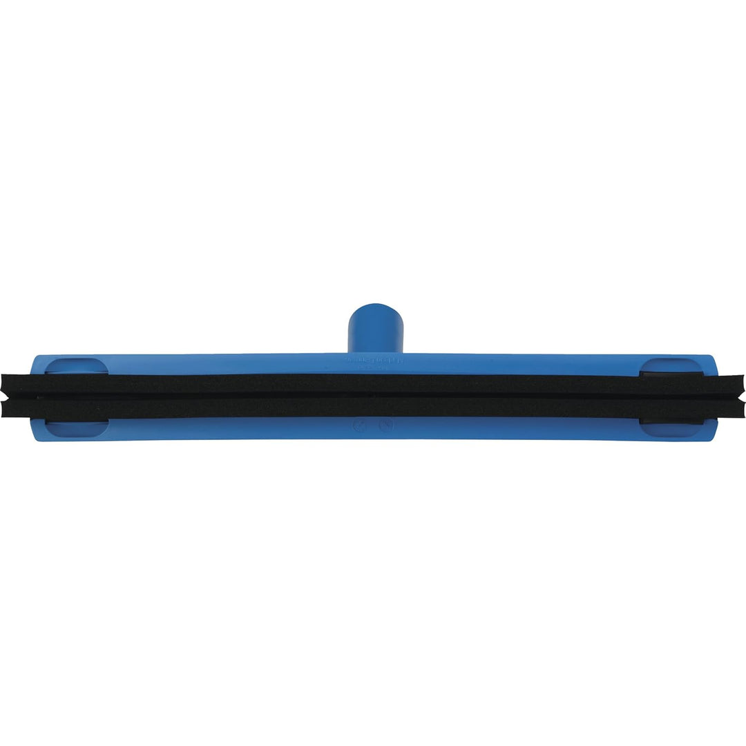 Vikan 77523 Foam Rubber Polypropylene Frame Fixed Head Squeegee, 16", Blue 40cm Blau, 40cm Blau