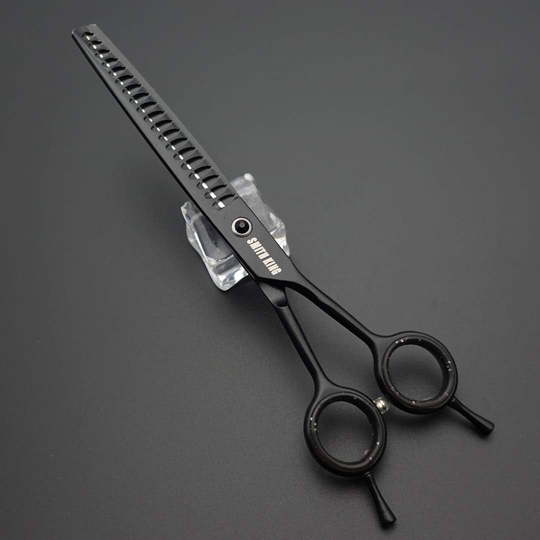 7,0 Zoll Professional Dog Grooming Scissors Set Gerade & Ausdünnen & Gebogen & Chunker & Kamm 5 Stüc