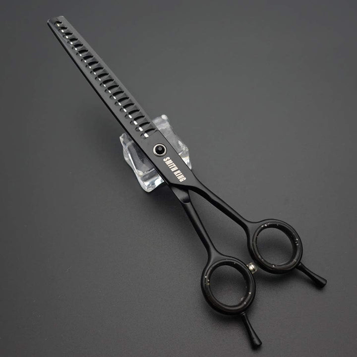 7,0 Zoll Professional Dog Grooming Scissors Set Gerade & Ausdünnen & Gebogen & Chunker & Kamm 5 Stüc