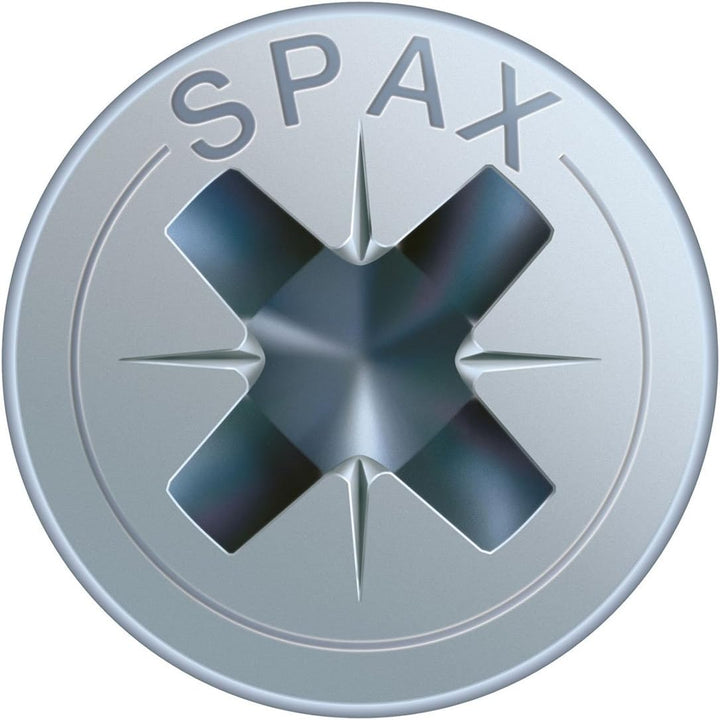 SPAX Universalschraube, 4,5 x 55 mm, 500 Stück, Kreuzschlitz Z2, Senkkopf, Teilgewinde, 4CUT, WIROX