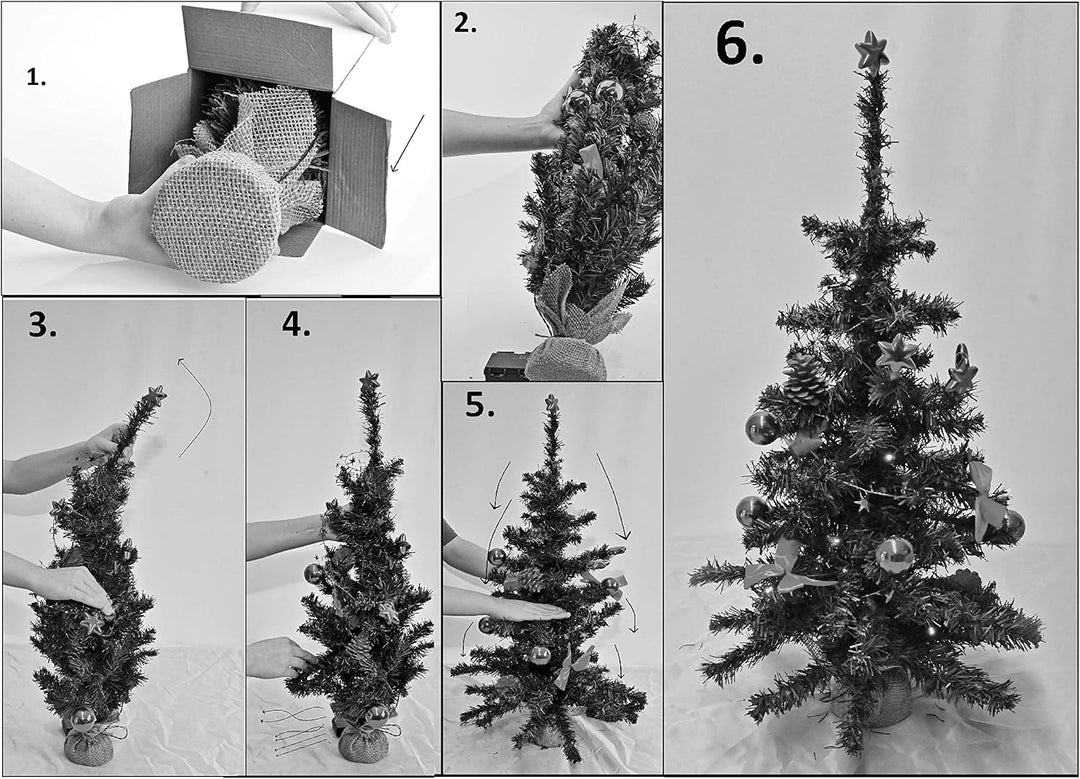 Bambelaa! Weihnachtsbaum Künstlich Mit Beleuchtung Geschmückt Tannenbaum Dekoriert Christbaum Beleuc