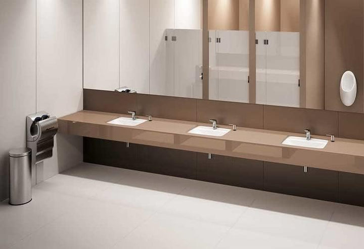 VBChome Aufsatzwaschbecken 60x46 cm Weiss Aufsatzwaschbecken mit Loch mit Überlauf EIN Waschbecken z