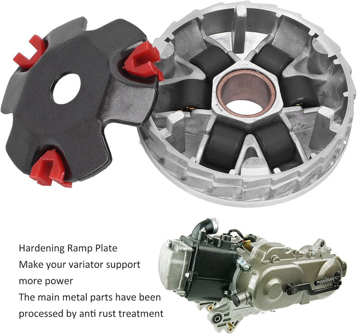 Racing Variator Kit, Racing Variator Kit Wärmeableitung Hochleistungsersatz für GY6 50ccm 139QMB-bas
