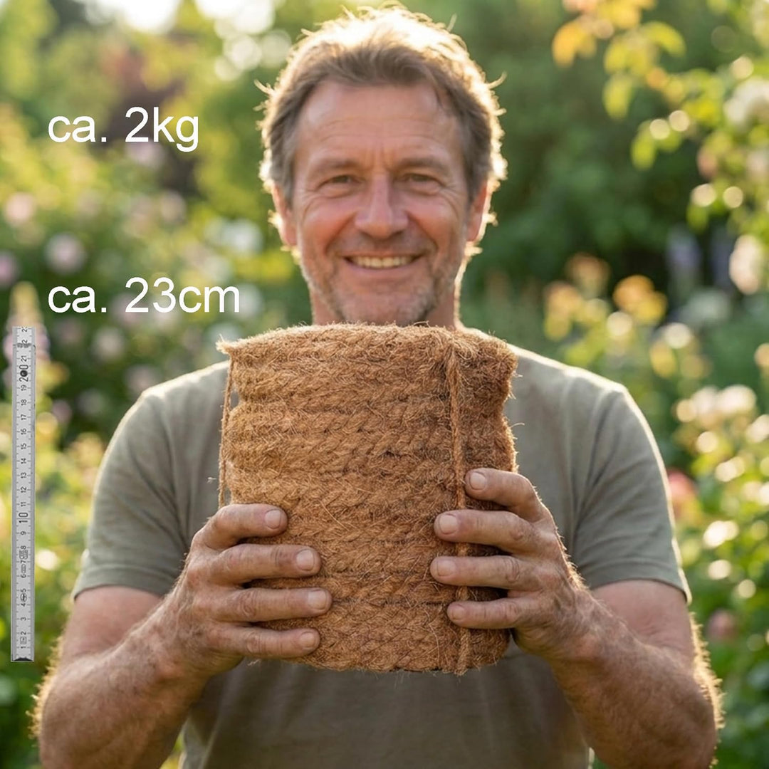 100m reissfestes Dickes Robustes Kokosseil für Bäume - Kordel - Gartenschnur - Rope - ca. Ø 10mm-12m