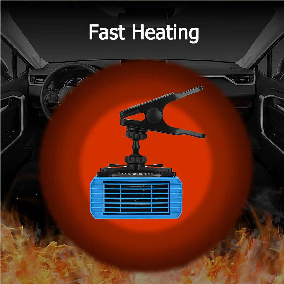 Tragbare Autoheizung, TOTMOX 12V 150W Auto Heizung, 2-IN-1 Warmer und Kalter Wind, Auto Heizlüfter F