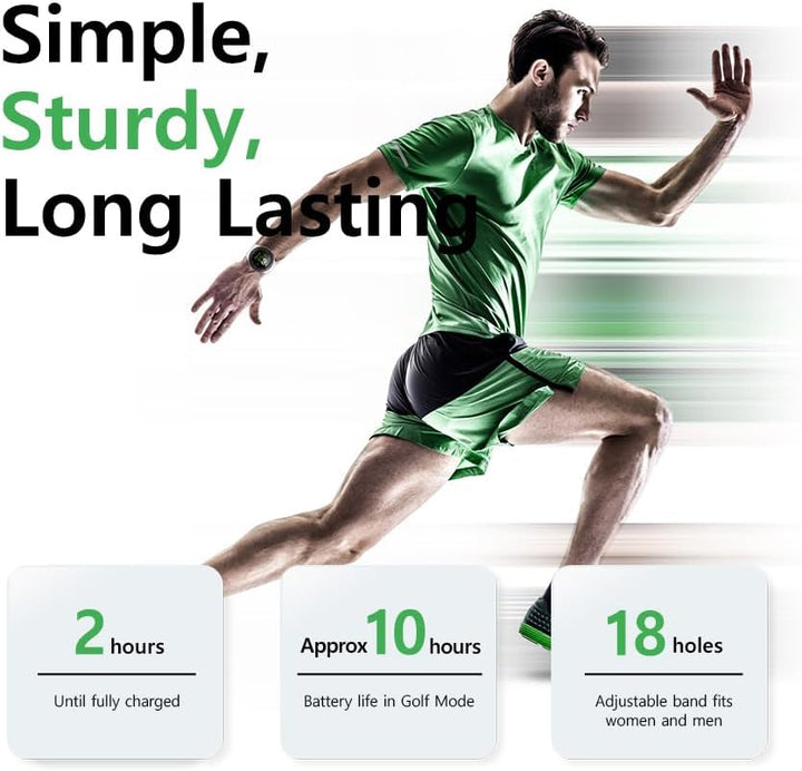 Voice Caddie Unisex - VOICE CADDIE A2 GOLF GPS UHR WEISS, Weiss, Einheitsgrösse