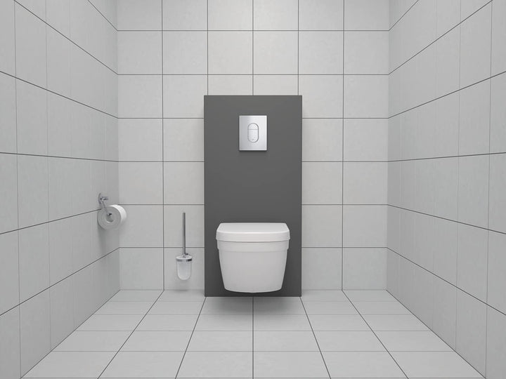 GROHE Essentials - Toilettenbürstengarnitur & BAU Cosmopolitan - WC-Papierhalter (Material: Metall,