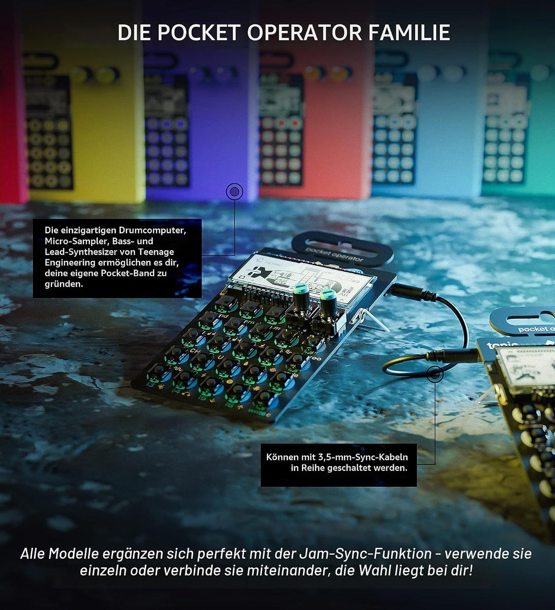 Teenage Engineering PO-14 Sub Pocket Operator - Bass-Synthesizer PO-14 Sub - Bass-Synthesizer Single