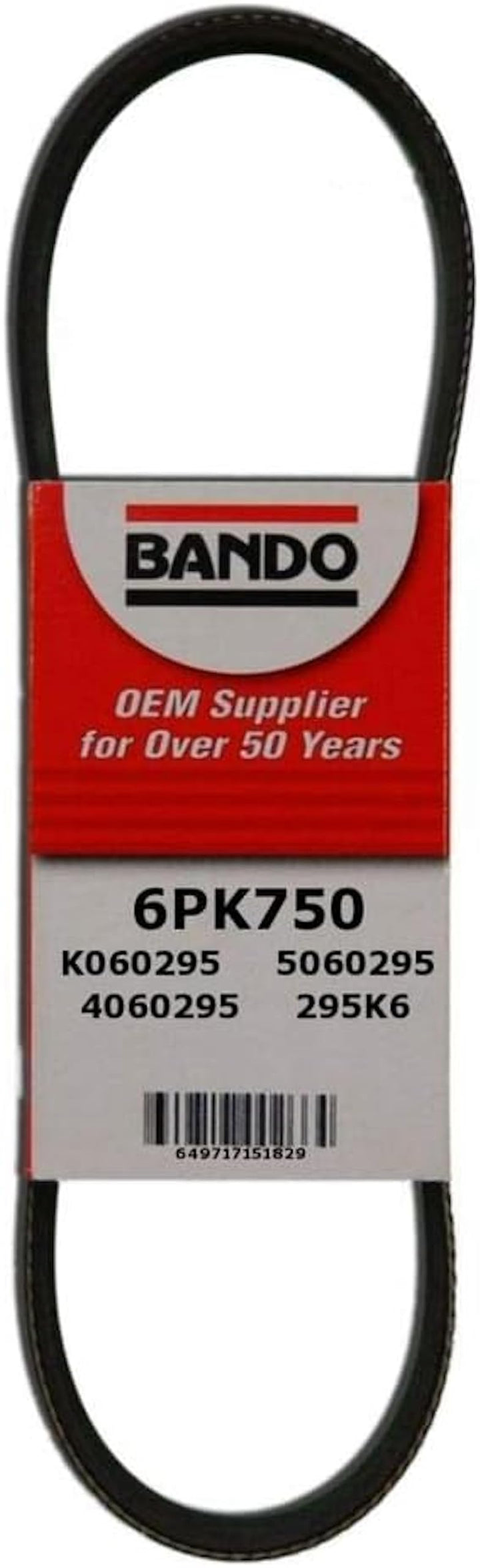 Bando USA 6PK750 Serpentinriemen in OEM-Qualität, 6PK750