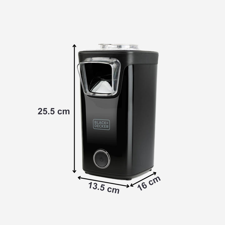 BLACK + DECKER BXPC1100E - Popcorn-Maker, 1100W, ölfreier Popcorn-Maker, kompaktes Format, schnell f