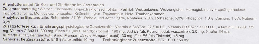 AL-KO-TE, 3-Jahreszeitenfutter für kleine Kois, Frühjahr bis Herbst, Schwimmende Pellets, 6 mm, Haup