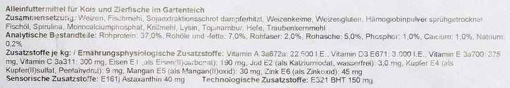 AL-KO-TE, 3-Jahreszeitenfutter für kleine Kois, Frühjahr bis Herbst, Schwimmende Pellets, 6 mm, Haup