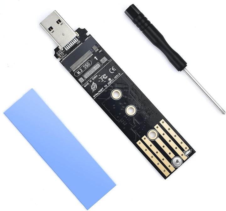 ELUTENG M.2 NVME NGFF SSD zu USB 3.1 Gen2 Adapter Karte 10Gbps, USB zu PCIE NVME SATA SSD Festplatte