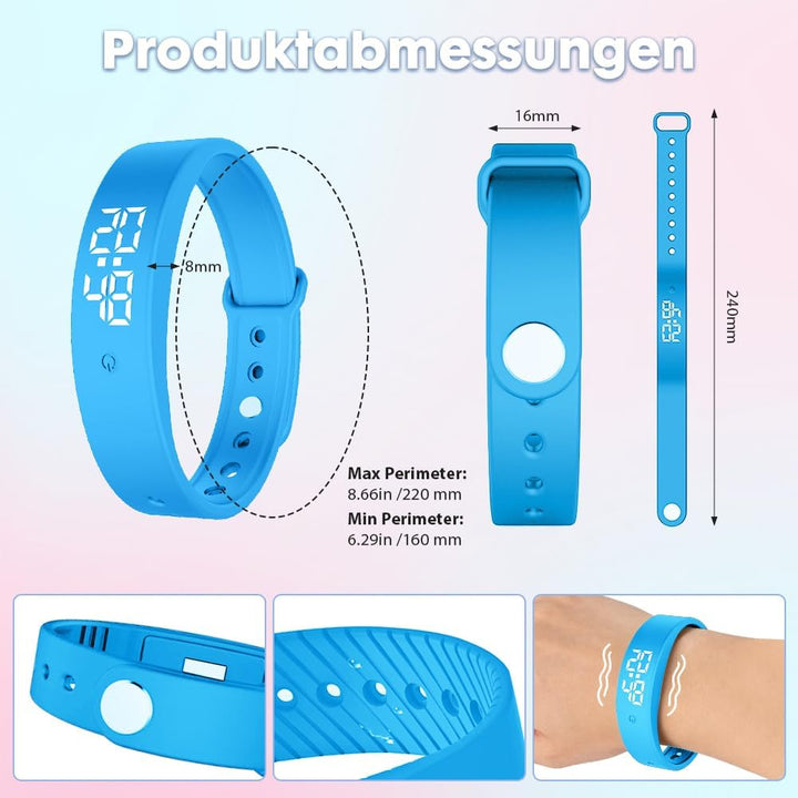 Vibrationsalarm Erinnerung Uhr, Vibrationswecker Armband, Silent Vibrating Alarm Reminder Watch mit