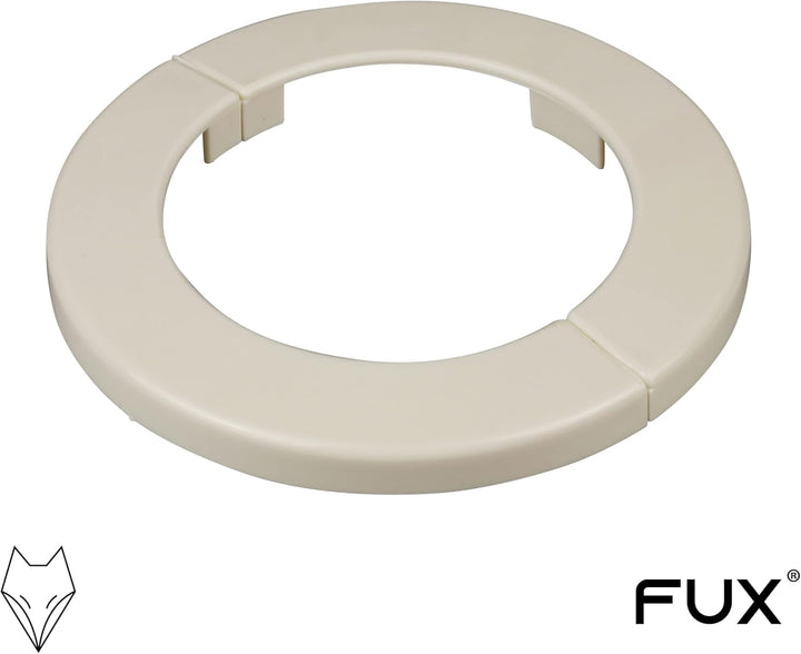 FUX 6 Stück Einzel Heizungsrohr Rosette, grosser Aussen-Ø 65mm, Innen-Ø 10mm - 43mm, Heizung, Rohrab