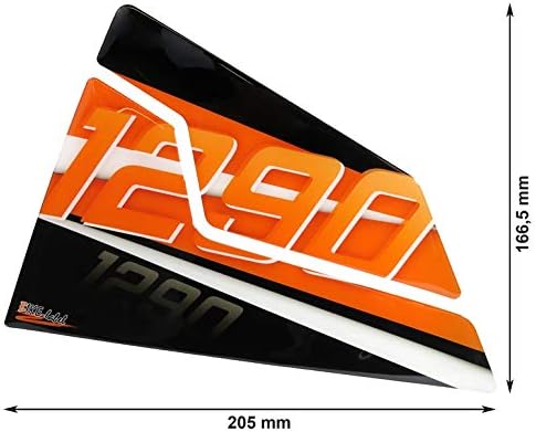 BIKE-label Tankpad Orange kompatibel für KTM 1290 Super Duke R bis BJ 2019 Tank 800460