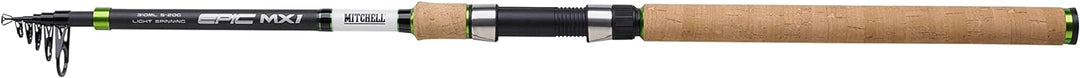 Mitchell Epic MX1 Tele Spinnrute, leicht mit moderat-schneller Aktion, ideal für Barschangeln, Forel