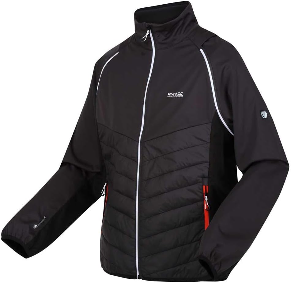Regatta Herren 2in1 Daunenjacke/Weste Steren Hybrid S Ash/Black, S Ash/Black