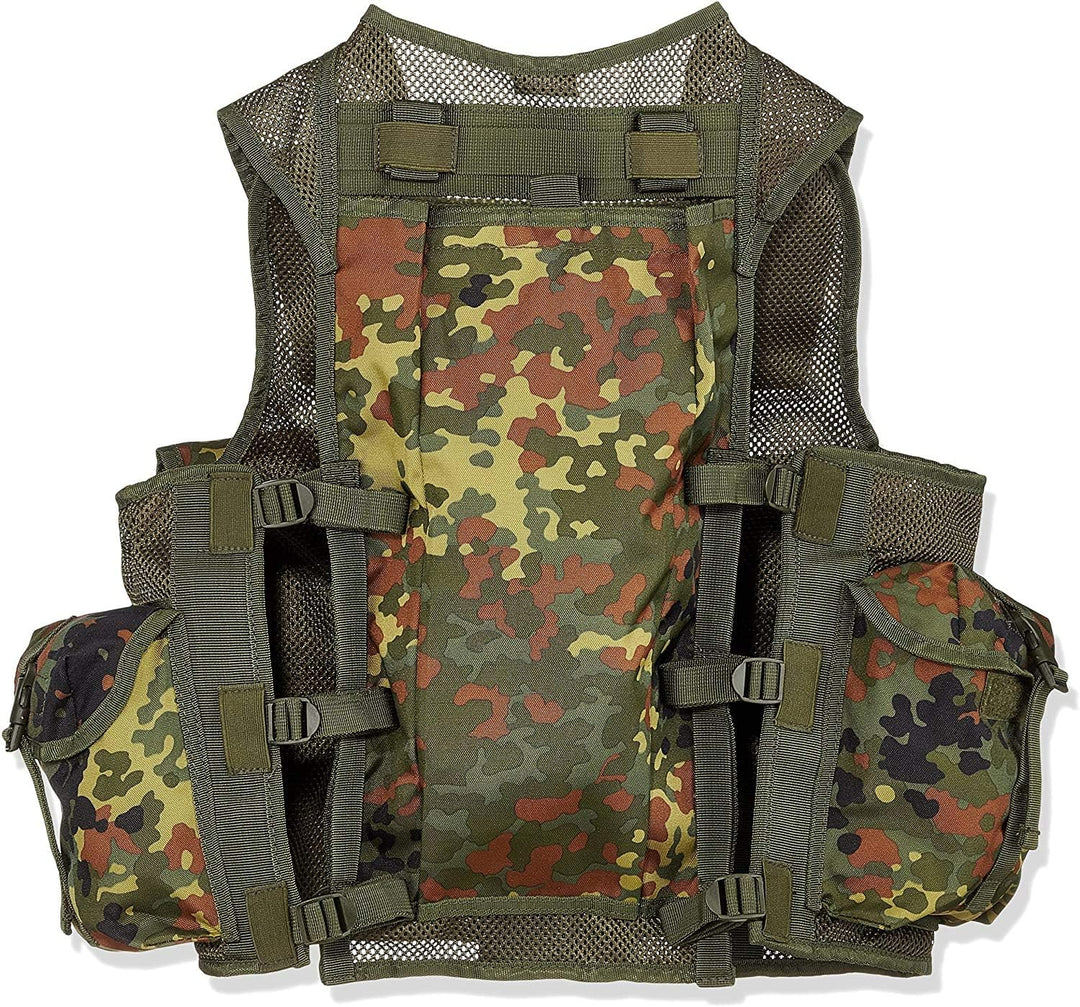 Mil-Tec Taktische Weste (9Ta.) Schwarz, Schwarz