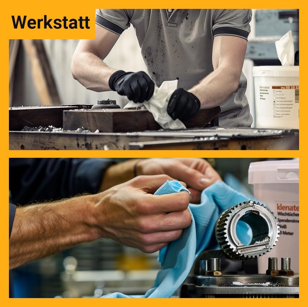 5020 Reinigungstücher 300 Stück Blau - Nachfüllrolle, Putztücher, Allzwecktücher Für Werkstatt, Gewe