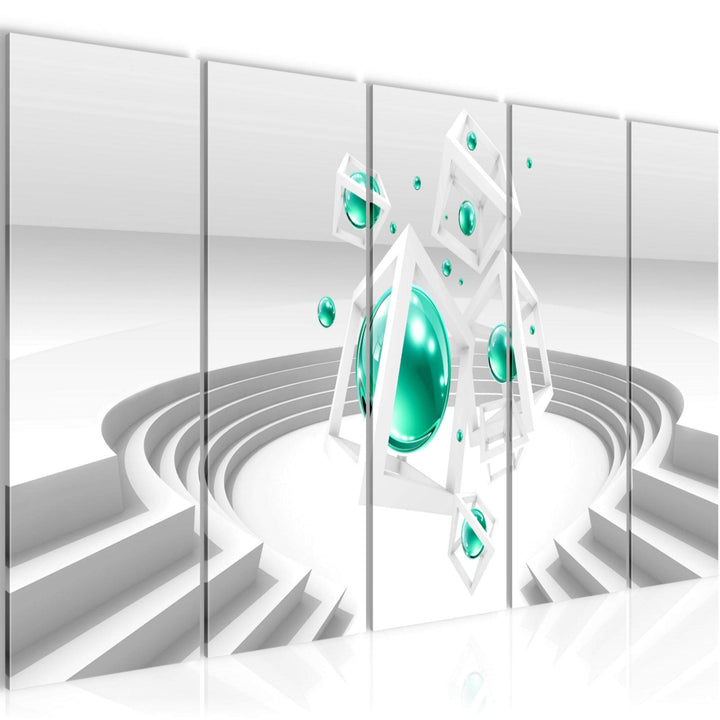Runa Art Bild 3D Abstrakt Wandbilder auf Vlies Leinwand 5 Teilig Wanddekoration Wohnzimmer 010956a 1
