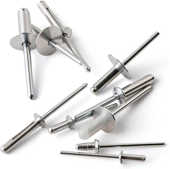 350 Pcs Rivets Aluminium Silver Blind Rivets Set