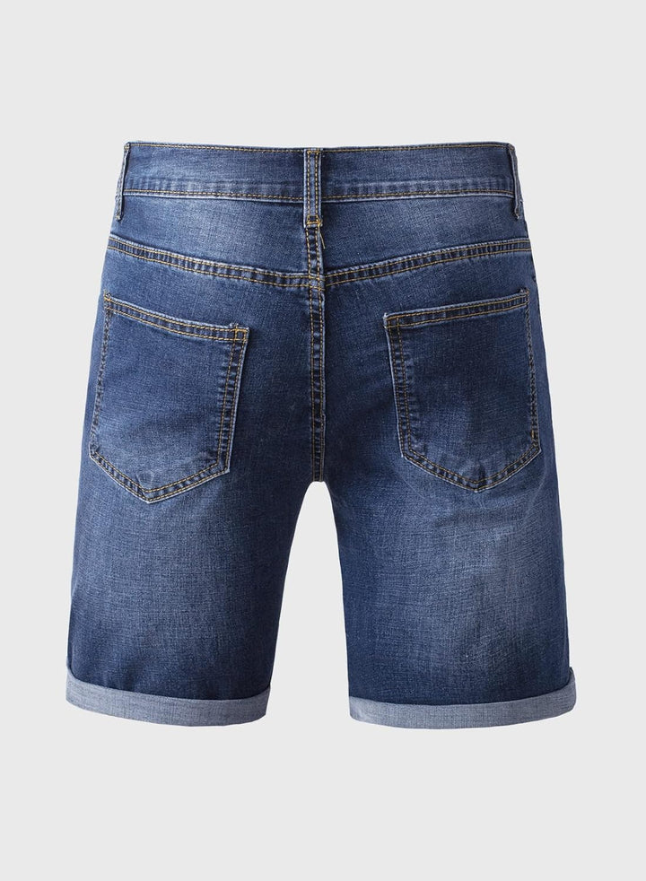 Meilicloth Jeans Shorts Kurze Herren Shorts Sommer Denim Western Casual B Blau XXS, B Blau XXS