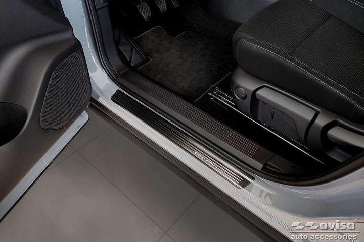 Avisa Black Stainless Steel Door sill Protectors Compatible with Nissan Qashqai III 2021- - 'Special