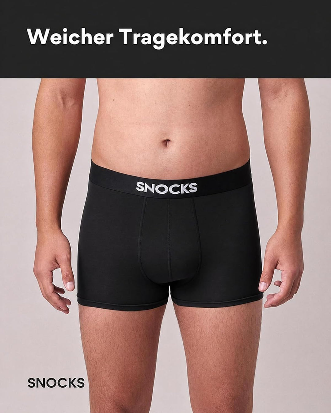 Snocks Premium Boxershorts Herren aus Lenzing Modal (3X) Extra weiches Material S 3x Schwarz, S 3x S
