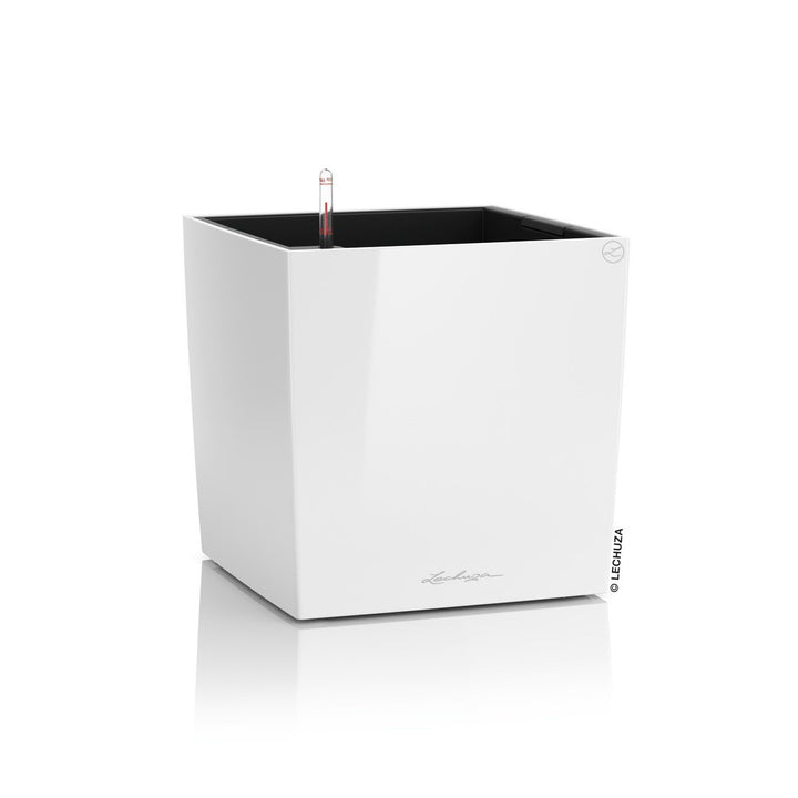 LECHUZA CUBE Premium 50 weiss hochglanz 16560 49x49x49.5 cm Weiss Hochglanz, 49x49x49.5 cm Weiss Hoc