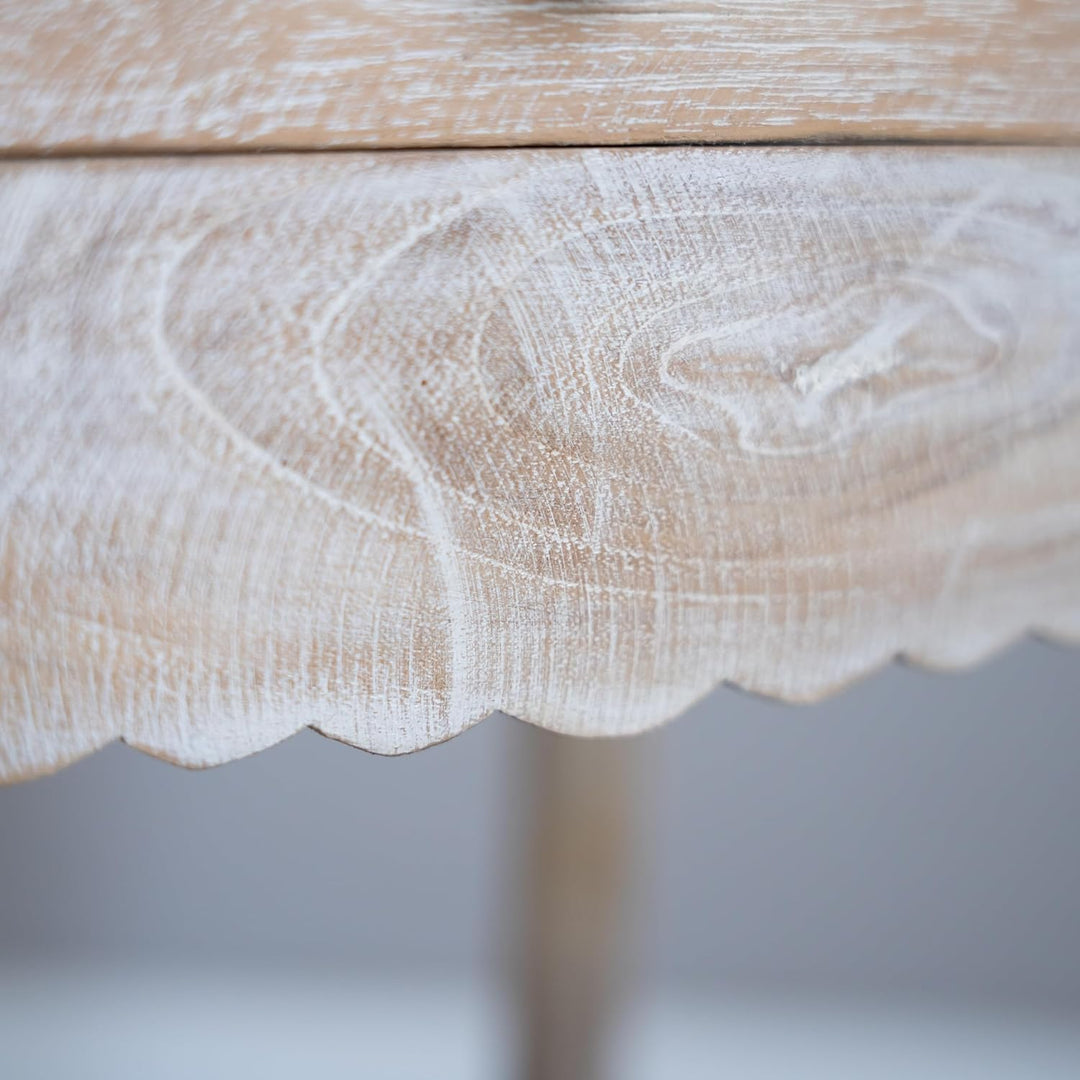 livasia Feine, hohe Teakholzkommode, Schminktisch, Nachttisch, Kommode, Nachtschrank, Badezimmerschr